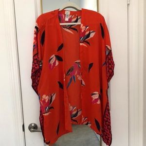 Floral Kimono Style Swimsuit Cover up